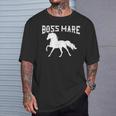 Boss Mare Female Horses Cute Horse Pony Lover T-Shirt Gifts for Him