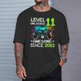 Boy Level 11 -Ideojuego Desbloqueado Para Cumpleaños Número 11 Camiseta unisex Regalos para él