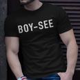 Boy-See Boise Idaho Famouspotato Idea T-Shirt Gifts for Him