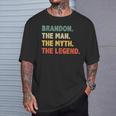 Brandon The Man The Myth The Legend Vintage For Brandon T-Shirt Gifts for Him