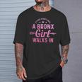 Bronx Girl New York City Nyc Pride Pink T-Shirt Gifts for Him