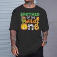 Brother Of The Wild One Zoo Theme Bday Safari Jungle Animals T-Shirt Gifts for Him