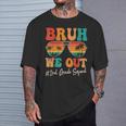 Bruh We Out 2Nd Second Grade Squad Retro Last Day Of School T-Shirt Gifts for Him