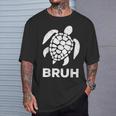 Bruh Meme Sea Turtle Retro Earth Day 2024 Ns Boys T-Shirt Gifts for Him