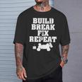 Build Break Fix Repeat RC Car Radio Control Racing T-Shirt Gifts for Him