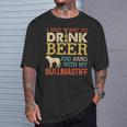 Bullmastiff Dad Drink Beer Hang With Dog Vintage T-Shirt Gifts for Him