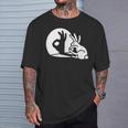 Bunny Rabbit Ok Okay Shadow Hand Gesture Sign Circle Game T-Shirt Gifts for Him