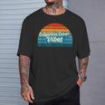 California Sober Vibes Recovery Legal Implications Retro T-Shirt Gifts for Him