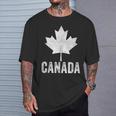 Canada Vintage Canadian Flag Leaf Maple Pride Women T-Shirt Gifts for Him