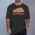 Capybara Sleepybara Sleep Capybara T-Shirt Geschenke für Ihn