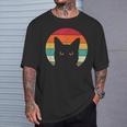 Cat Retro Vintage Cat T-Shirt Geschenke für Ihn