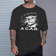 All Cats Are Beautiful A C A B Cats Love T-Shirt Geschenke für Ihn