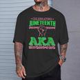 Celebrating Junenth Aka Fist Black History Women T-Shirt Gifts for Him