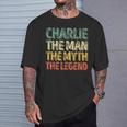 Charlie The Man The Myth The Legend First Name Charlie T-Shirt Gifts for Him