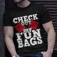 Check Out My Funbags Cornhole Player Bean Bag Game T-Shirt Gifts for Him