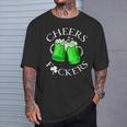 Cheers FCkers St Patrick's Day Lucky T-Shirt Gifts for Him