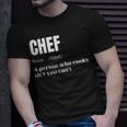 Chef Definition Chef & Cook Cooking Culinary T-Shirt Gifts for Him