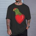 Cherry Headed Conure Parrot Heart Pocket T-Shirt Gifts for Him