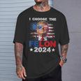 I Choose The Felon 2024 Support Trump 2024 Convicted Felon T-Shirt Gifts for Him