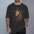 Christian Cross Lion Of Judah Religious Faith Jesus Pastor T-Shirt Gifts for Him
