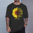 Christian I Can Do All Things Through Christ Bible Sunflower T-Shirt Gifts for Him