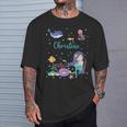 Christine Name Personalized Mermaid T-Shirt Gifts for Him