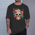 Cinco De Mayo Sugar Skull Day Of The Dead Mexican Fiesta T-Shirt Gifts for Him