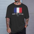 City Of Saint-Paul-Lès-Dax France French Flag Drapeau T-Shirt Gifts for Him