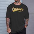 College University Pittsburgh Pennsylvania Baseball Fan T-Shirt Gifts for Him