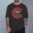 Colorado Flag Lgbt Gay Pride T-Shirt Gifts for Him