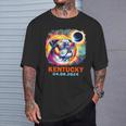 Colorful Bulldog Total Solar Eclipse 2024 Kentucky T-Shirt Gifts for Him