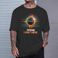 Colorful Total Solar Eclipse 2024 Maine T-Shirt Gifts for Him