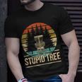 Cool Disc Golf Player Quote I Stupid Tree T-Shirt Gifts for Him