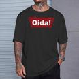 Cool Oida Austria Bavaria Text Logo T-Shirt Geschenke für Ihn