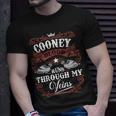 Cooney Blood Runs Through My Veins Vintage Family Name T-Shirt Gifts for Him