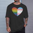 Corazón Con Arco Iris Y Bandera Transgénero Sin Mangas Camiseta unisex Regalos para él