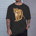 Cougar Face For Wild And Big Cats Lovers T-Shirt Gifts for Him