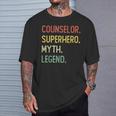 Counselor Superhero Myth Legend T-Shirt Gifts for Him