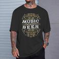 Country Music And Beer Thats Why I'm Here T-Shirt Gifts for Him