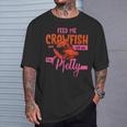 Crawfish Lover Feed Me Crawfish And Tell Me Im Pretty T-Shirt Gifts for Him