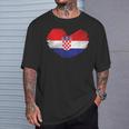 Croatia Flag Hrvatska Land Croate Croatia T-Shirt Geschenke für Ihn