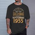 Cumpleaños Hombre Regalos Las Leyendas Septiembre 1955 Camiseta unisex Regalos para él