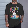 Cute Bunny Eggs Easter Camping Happy Easter Day 2024 T-Shirt Gifts for Him
