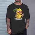 Cute Duck Animal Vacation Beach T-Shirt Gifts for Him