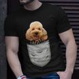Cute Poodle Pudelhund Caniche Dog Lovers And Pocket Owner T-Shirt Gifts for Him