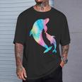 Cute Tie-Dye Dolphin Parent And Child Dolphins T-Shirt Gifts for Him
