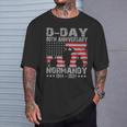 D-Day 2024 80Th Anniversary Normandy 1944 Us Flag T-Shirt Gifts for Him
