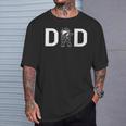 Dabbing Astronaut Daddy Dad Outer Space Planet Fathers Day T-Shirt Gifts for Him