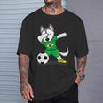 Dabbing Husky Brazil Football Fans Jersey Brazilian Soccer T-Shirt Gifts for Him