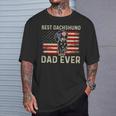 Dachshund Dog Dad Fathers Day Best Dachshund Dad Ever T-Shirt Gifts for Him